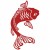 Chinese Oriental Koi Singles Wall Stickers