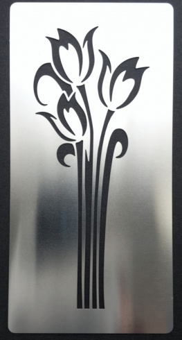 Tulip Flower Stencil