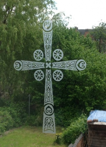 Byzantine Cross Sticker