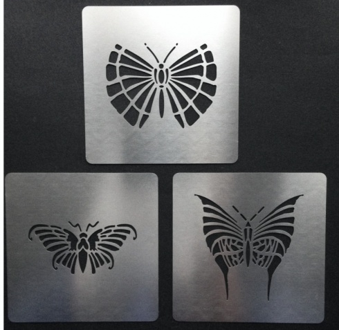Art Deco Butterflies Stencil