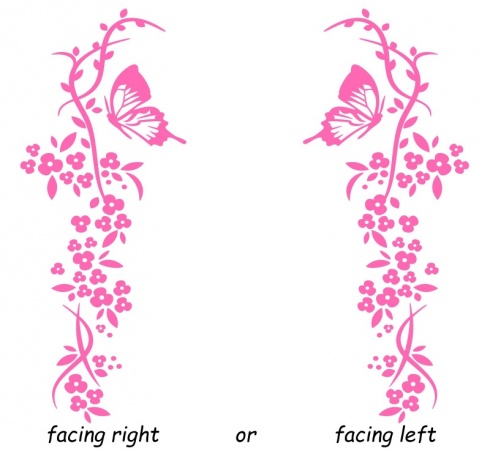 Floral Blossom with Butterfly Wall Sticker