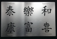 Chinese Characters Writing Words Symbol Stencil SET2