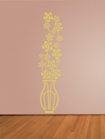 Chinese Vase Blossom Wall Sticker